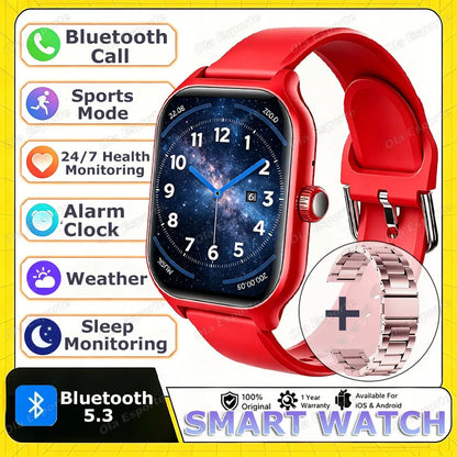 2026 New Men's Smart Watch Women's Gift Heart Rate Blood Oxygen Sports Fitness Watch Electronics Bluetooth Call Smartwatch HW12