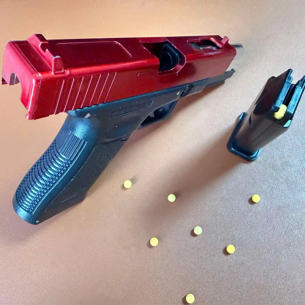 G18 Manual Bb Bullet Launcher - Realistic Design With Spare Magazine, Perfect For Outdoor Team Games