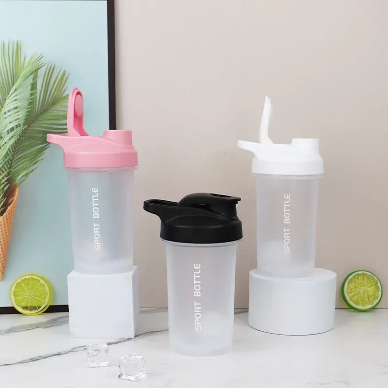 300ml Portable Protein Shaker Bottle, Leak Proof Water Bottle for Gym Outdoor Fitness Training, Sport Mixing Cup