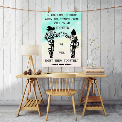 Retro Classic Anime Dragon Ball Poster HD Canvas Painting Print Goku Vegeta Art Wall Hanging Decor Room Children's Gifts Cuadros