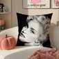 Iconic Pop American Singer M-Madonna Cushion Cover Pillowcase Short Plush Invisible zipper Room Sofa Cushion Cover