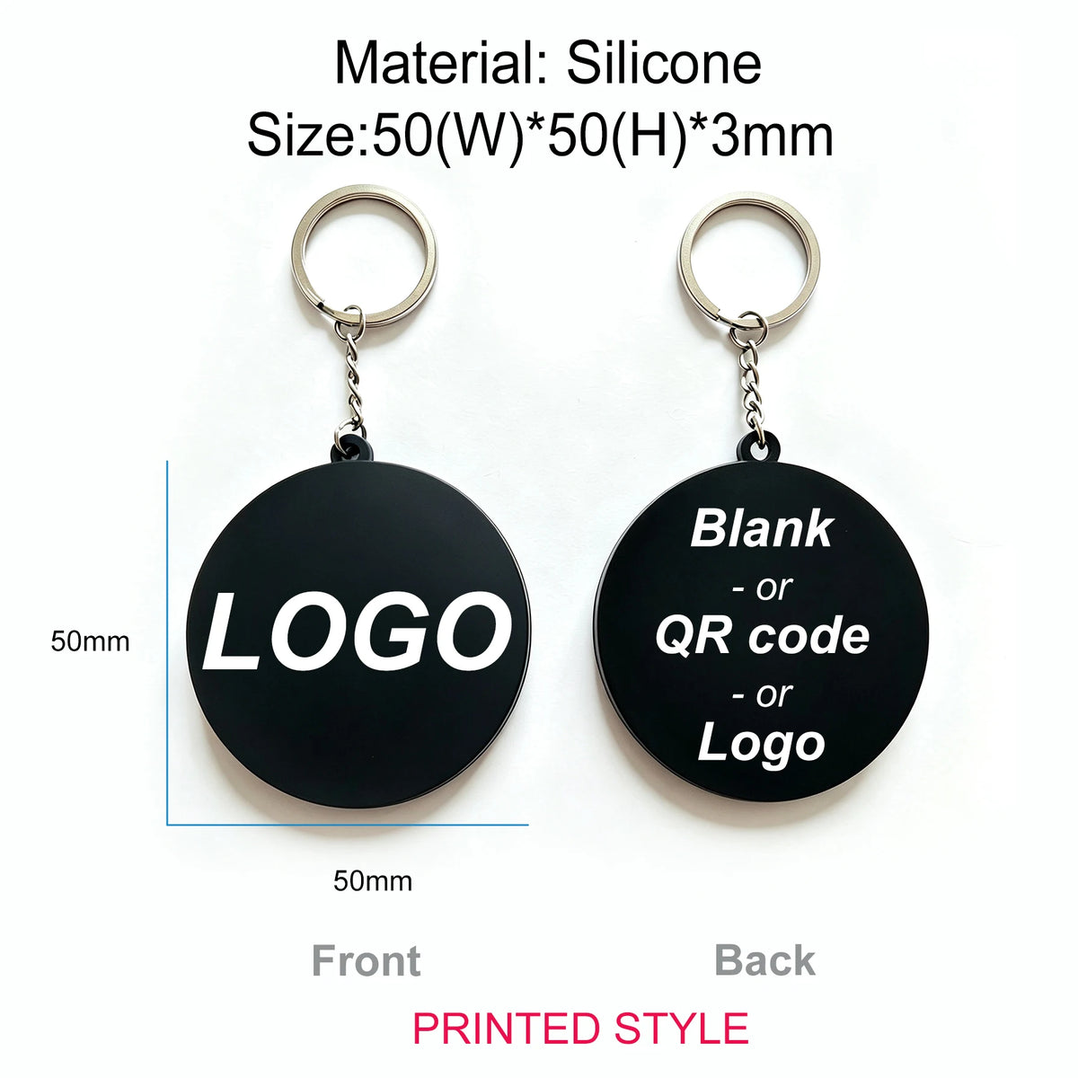 Custom 2D/3D Soft Rubber Key Chain Silicone Personalized Logo PVC Keyring Fashion Keychains Customizable Key Holder Chain