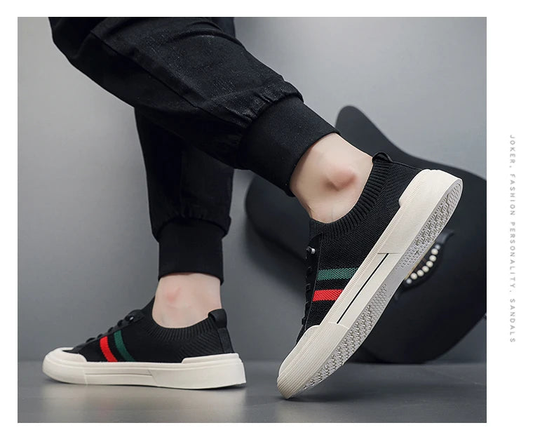 Men's breathable mesh casual shoes  summer lightweight soft soled comfortable outdoor walking shoes youth versatile trendy shoes