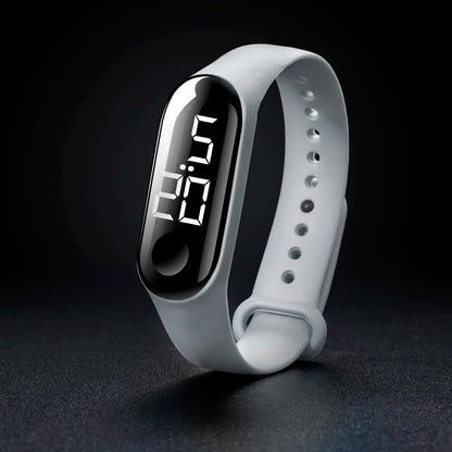 Man Woman LED Electronic Sport Watch Luminous Sensor LED Student Adult Couple Electronic Watch With Shell Adjustment Watch