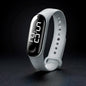 Man Woman LED Electronic Sport Watch Luminous Sensor LED Student Adult Couple Electronic Watch With Shell Adjustment Watch