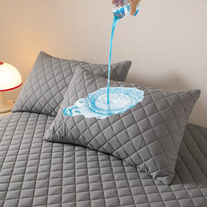 1 Pieces Waterproof Pillowcase Machine Washable Pillow Cover Bedroom Decor Suitable for With Children Just Pillowcase ,No Pillow