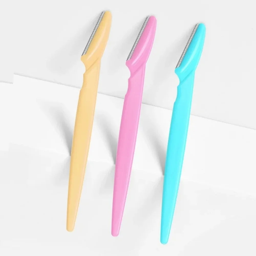 3pcs Eyebrow Trimmer Makeup Tools Safe Eye Brow Razor Face Body Hair Removal Shaver Blades Woman Eyelash Eyebrows Shaping Knife
