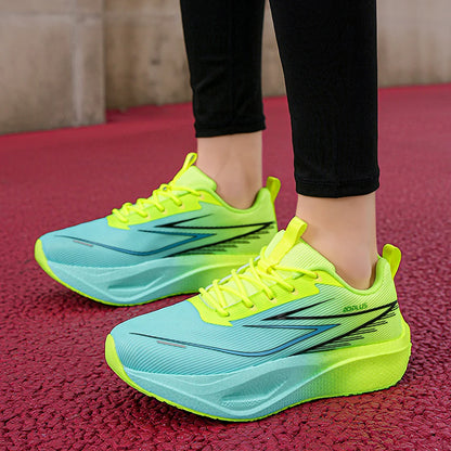 Men Running Shoes Carbon Board Marathon Sports Air Cushiion Breathable Lightweight Women's Comfortable Athletic Walking Sneakers