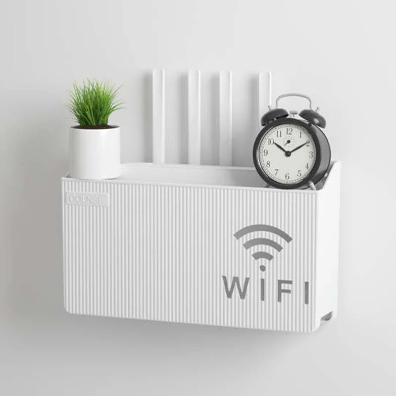 Home Router Storage Box, Wireless WIFI, TV Set-Top Box Wall Mounted Storage Rack, For Living Room, Bedroom Sorting Storage