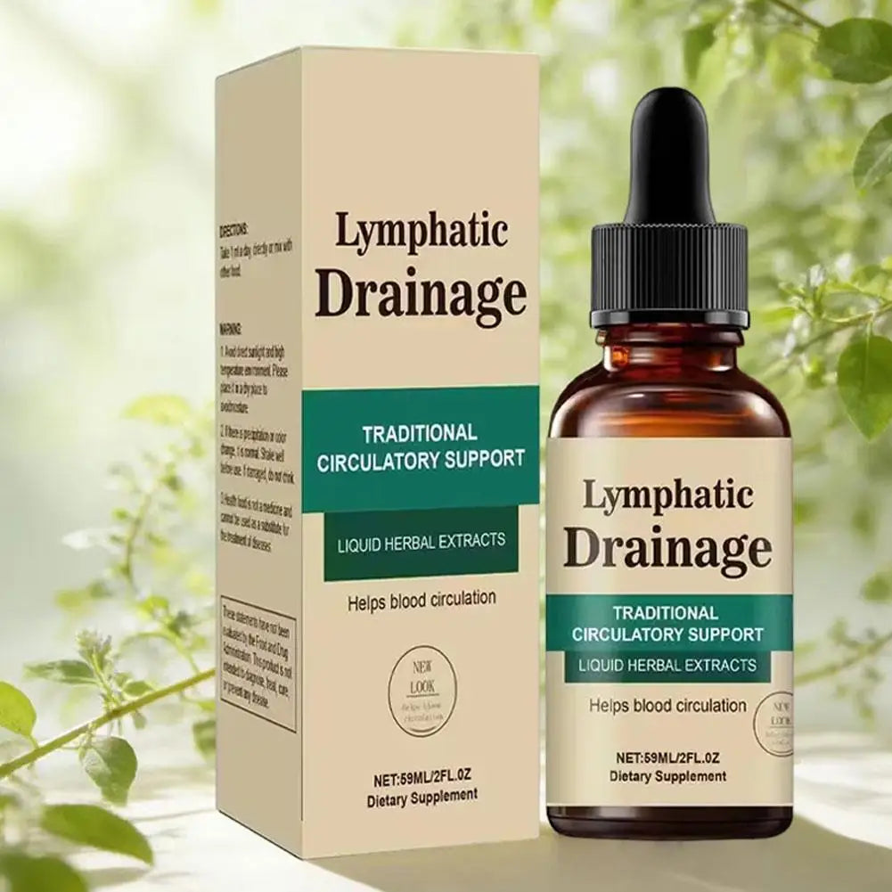 Natural Lymphatic Drainage Drops, Herbal Extracts for Circulatory Support, Relief Swelling Bloating Immunity Stillingia Wellness