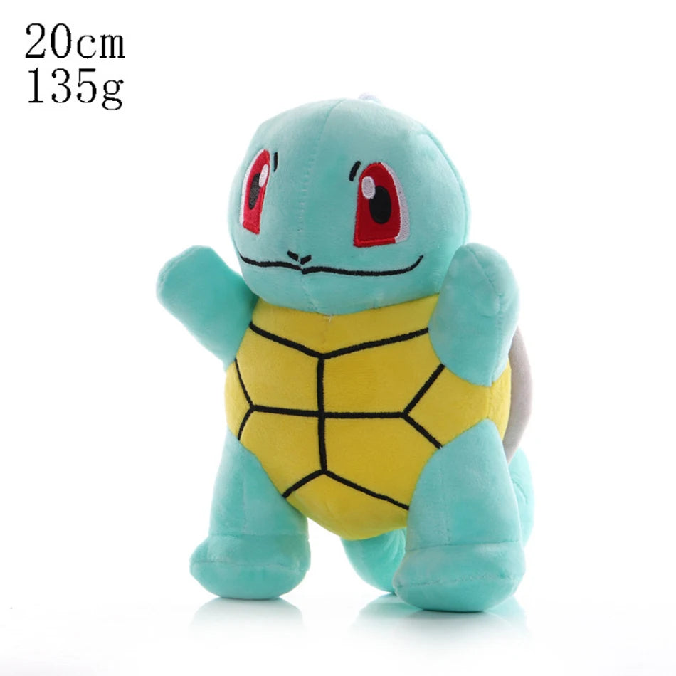 HOT 16cm-20cm Pokemon Stuffed Plush Toys Kawaii Charmander Pikachu Raichu Jenny Turtle Anime Doll Kids Birthday Christmas Gift==