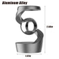 Desktop Rotating Gyroscope Finger Fidget Spinner Toy All Aluminum Alloy Spinning Gyro Silver Metallic Accents For Adults Gift