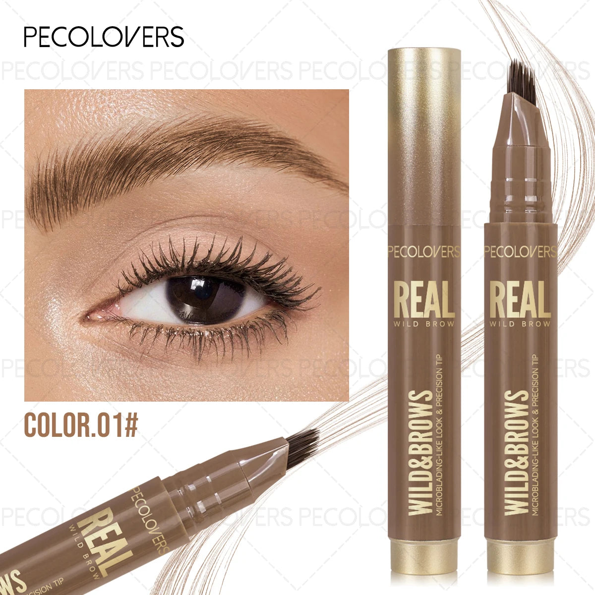 1PC Liquid Eyebrow Pencil - Multi-Function Hairline Filling, Ideal for Holiday Makeup (Christmas)