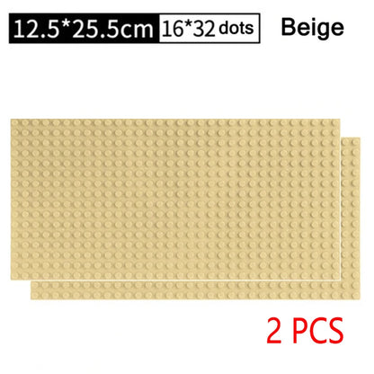 2PCS Classic Baseplates 32x32 16x32 Dots Base Plate MOC Blocks Plastic Building Bricks Assembly Compatible Brand City Friends