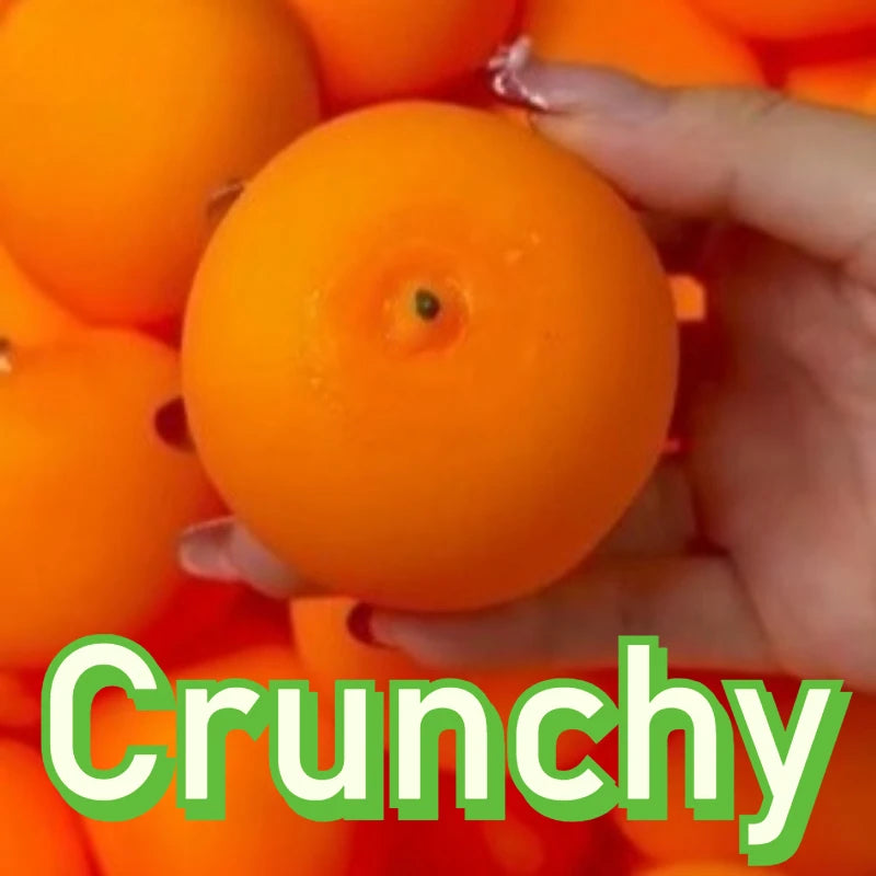 Handmade Crunchy Squishy Durian and Dragon Fruit Stress Ball Squeeze Toy, Squishy Fidget Ball, ASMR Sensory Stress Relief Toy