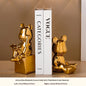 Modern  Ceramic Human Figure Bookends Sculpture Decor Book Holder For Nightstand TV Cabinet Wine Rack Office Desktop Home