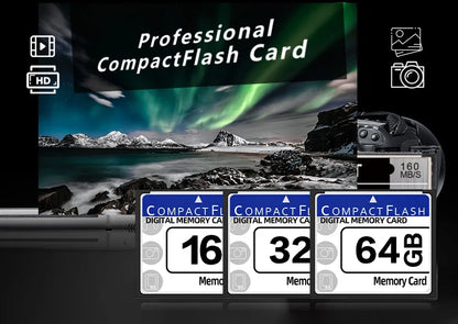 CF Memory Card 64GB 32GB 16GB 8GB Compact Flash Digital Memory Card 4GB 2GB 1GB 512MB High Speed Flash Card For Camera
