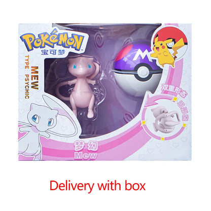 22 Kind Pokemon Ball Figure Pokeball Mewtwo Poke Pikachu Charizard Gyarados Venusaur Pawmi Quaxly Fuecoco Elf Toy Set Kids Gift