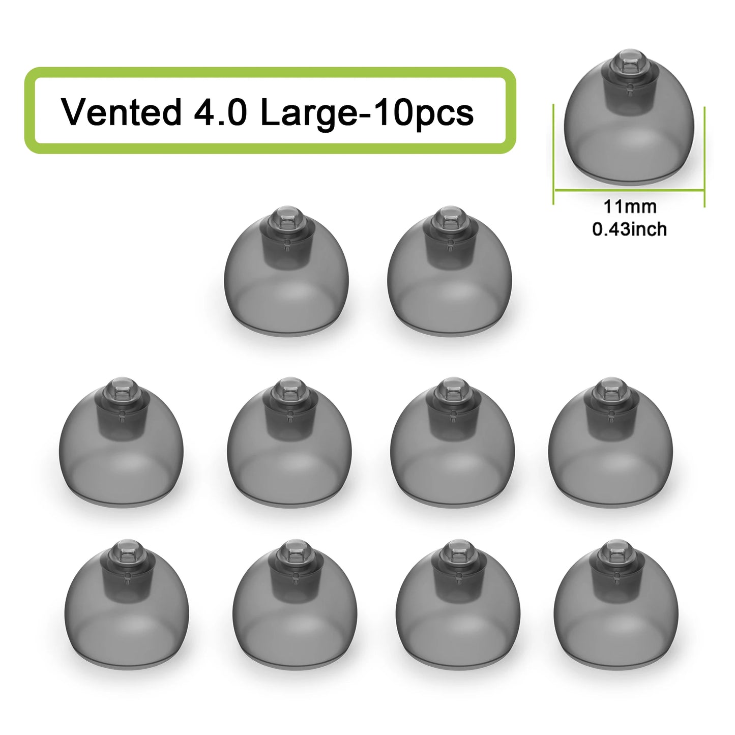 Hearing Aid Domes for Phonak Replacements,Phonak hearing aid 4.0 Domes 10pcs, Universal Domes for Phonak-Unitron RIC Hearing aid