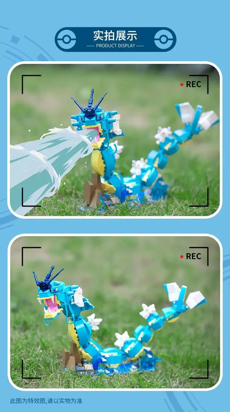 Pokemon Cartoon Pikachu Building Blocks Bulbasaur Toy Children's Assembled Model Pet Elf Kid Children Gift Compatible With Lego