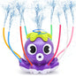 Space Rocket Octopus Sprinkler Water Toy Automatic Rotation Fun Spray Water Children's Water Playing Outdoor Toys