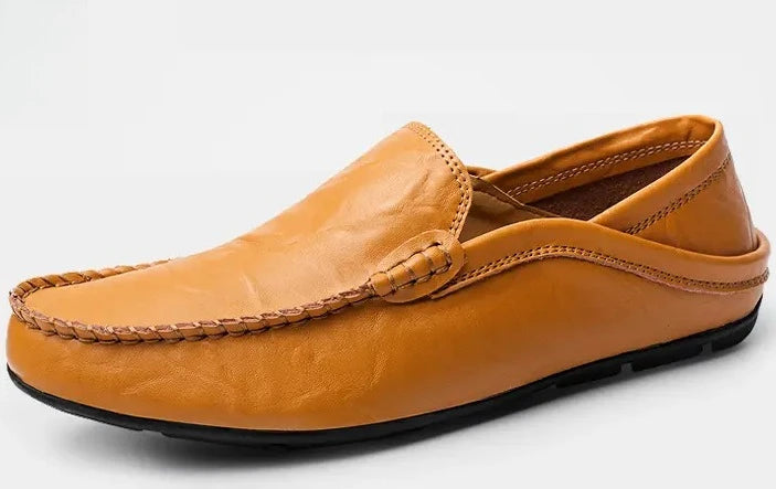 YUYIN Men's Leather Casual Loafers Wedding Dress Shoes Daily Casual Shoes New Large Size Fashionable Versatile High-Quality Shoe