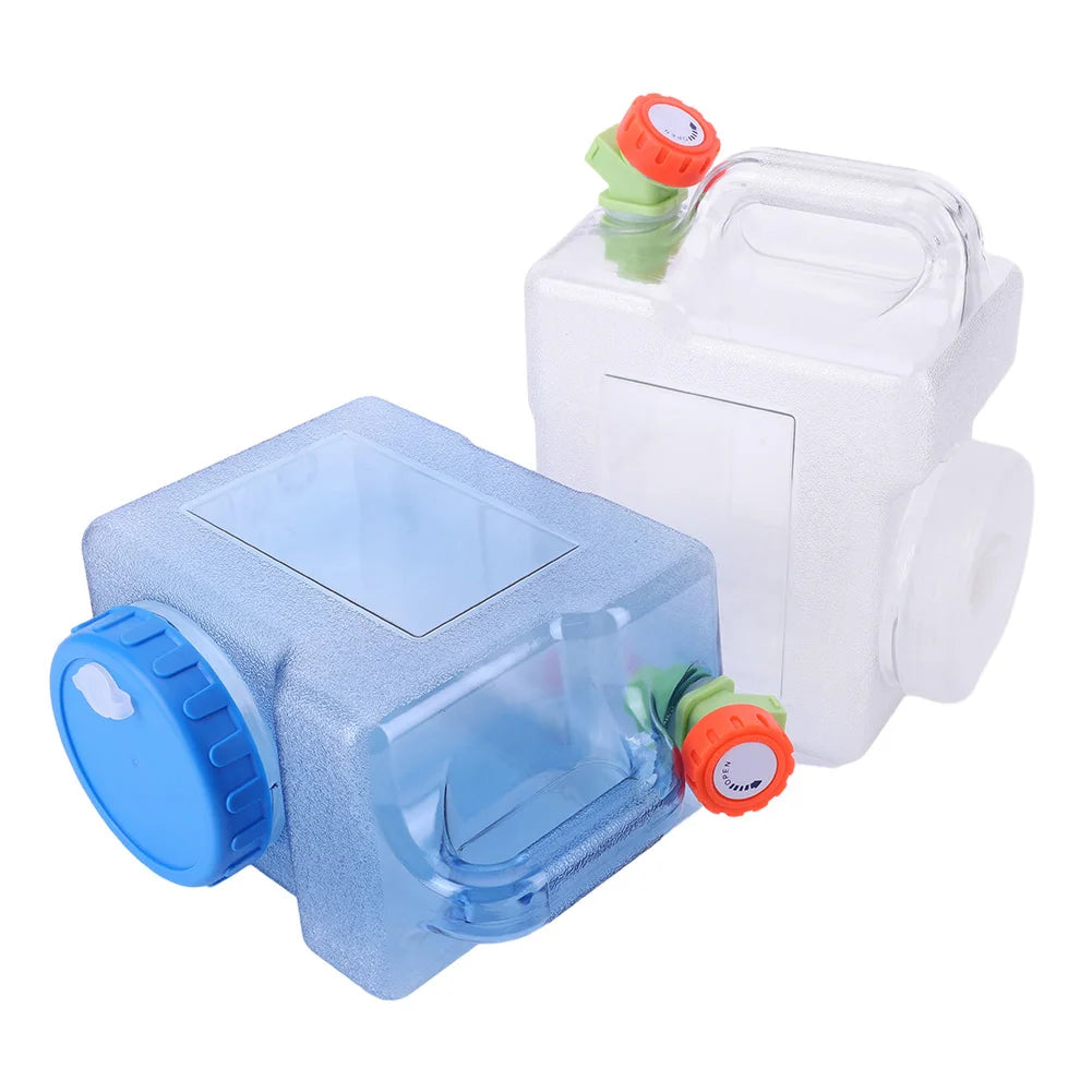 15-3L Portable Water Container with Spigot Water Storage Carrier Water Storage Container for Outdoor Camping Picnic Water Bottle