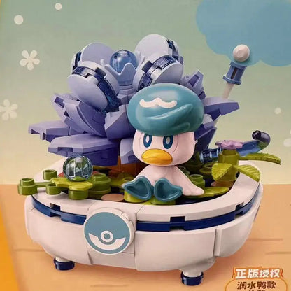 Pokemon Cartoon Pikachu Building Blocks Bulbasaur Toy Children's Assembled Model Pet Elf Kid Children Gift Compatible With Lego