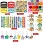 Birthday Party Favor Supplies Pik chu Braclet Keychain Stamp Mask Set for Birthday Party Bag Classroom School Reward Prize Gift