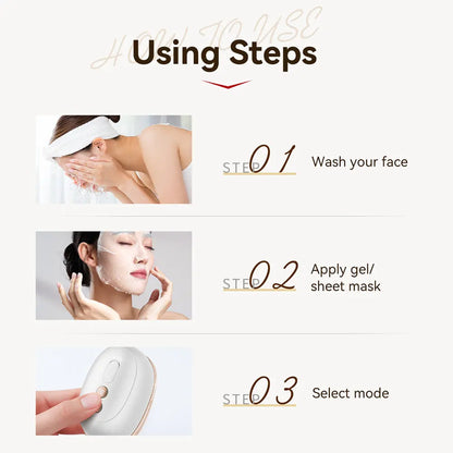 ANLAN Multi-Polar RF Beauty Device Skin Tightening Anti-Aging Wrinkle 3Color LED  Skincare 24K Gold Face Radiofrequency Massager