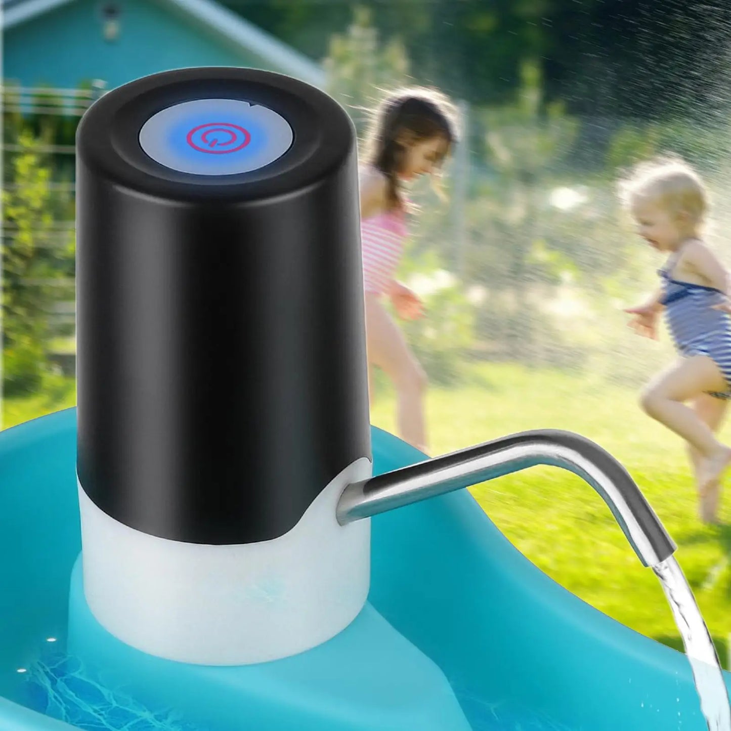 Water Table Pump Portable Water Play Table Pump Battery Powered Cordless Sand Play Accessories Rechargeable Outdoor Toys for