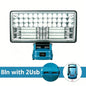 90W LED Work Light for Makita 18V Battery LED Spotlight -9000LM Cordless Jobsite Flood Light Construction Work Light USB Charger