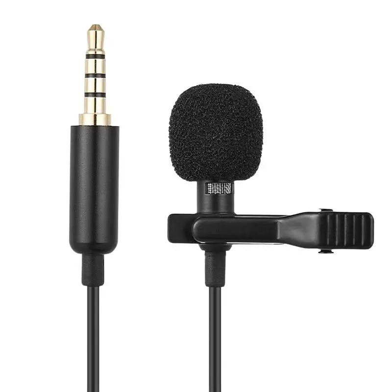 1.5m Mini Portable Microphone Condenser Clip-on Lapel Mic Wired USB 3.5mm Type C Microphone For Laptop PC Camera