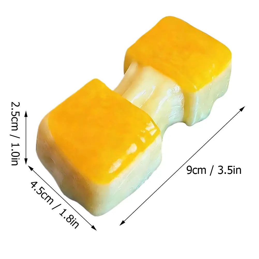 Squishy Rice Cake Stress Relief Toy Squeeze Fidget Toys for Kids Adults Realistic Soft Stretchy Sensory Gift Anti-stress