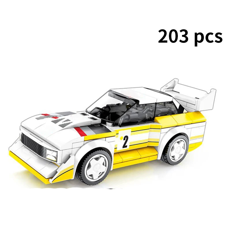 City Speed Racing MOC Car Sports Building Blocks Bricks Classic Rally sport Super Racer Vehicles Christmas gift Technical toys