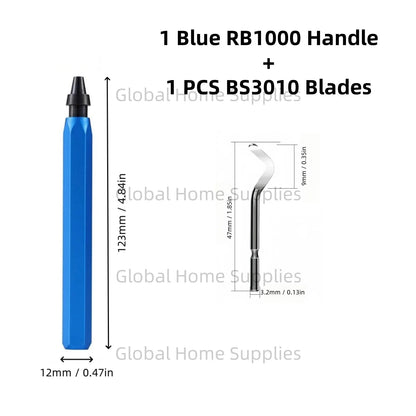 Deburring Tool Set RB1000 with Swivel Blades 1 or 11 PCS BS1010 BS1018 BK3010 BS3010 Metal Handle Deburr Tool Edge Burr Remove