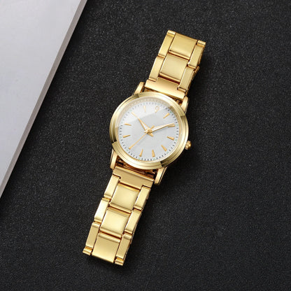Fashion Women Watches Casual Alloy Band Simple Dial Analog Quartz Wristwatch（Without Box）