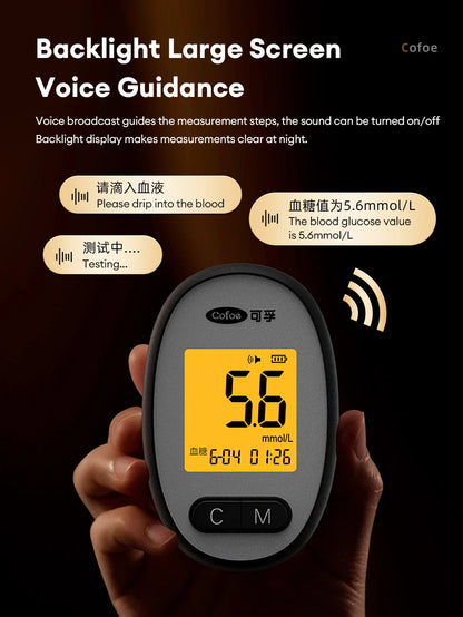 Cofoe Uric Acid, Glucose, Cholesterol 3-in-1 Monitor - Medical Grade Accuracy Blood Glucose Meter Uric Acid Cholesterol Monitor