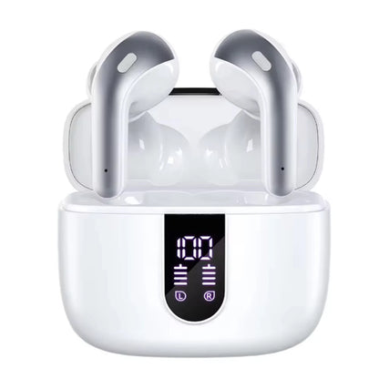 X87 In-Ear Headphones with LED Digital Display HiFi Stereo Earphones Long-lasting Headsets Phones Laptops Widely Compatible