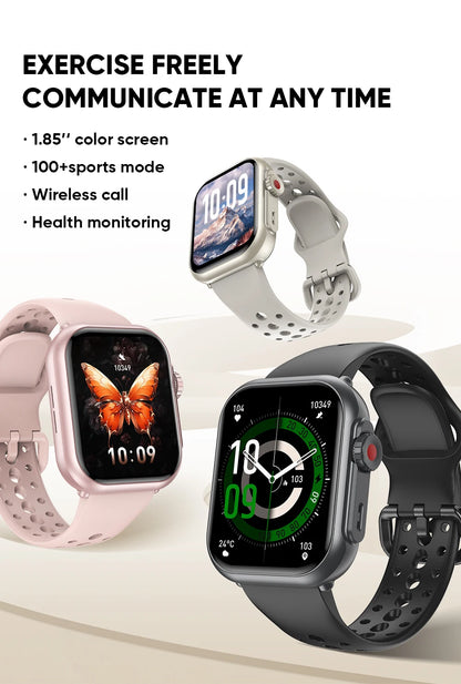 2025New For XIAOMI IOS Watch Ultra2 Smart Watches Women 1000mAh 1.85" AMOLED Full Touch Screen BT Call Ladies Fashion Smartwatch