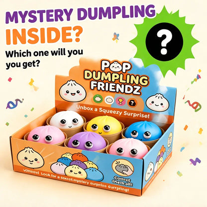 Mystery Blind Box 8.5cm Unicorn Bao Bun Squishy With Steamer Eye Popping Jelly Beads Squeeze Surprise Party Favor Novelty Prop