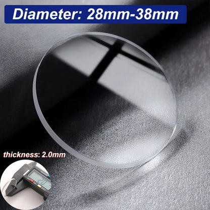 Uniwersalne szkiełka szafirowe do smartwatchy 28mm 30mm 30.5mm 32mm 33mm 34mm 35mm 36mm 36.5mm 38mm Okrągłe szkło ochronne