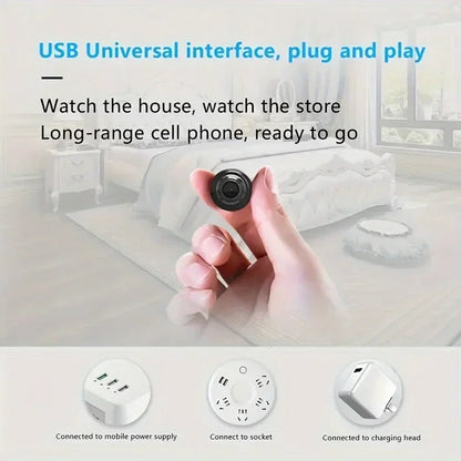 Mini kamera WiFi 1080P HD, wewnętrzna kamera bezpieczeństwa z noktowizorem, dwukierunkowym audio, do monitorowania dzieci i zwierząt domowych