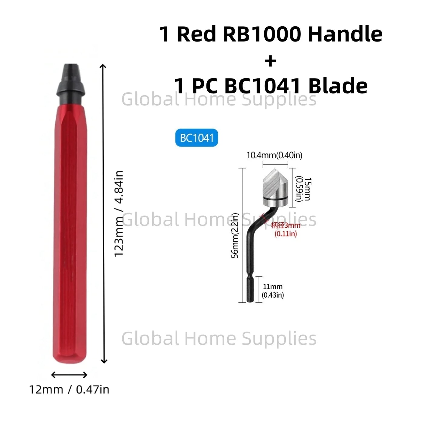 Deburring Trimming Tools RB1000 with Countersunk Chamfer Cutter BC6301/BC8301/BC1041/BC1651 Hand Carving Sharpen Trimmer
