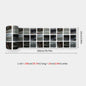 10x200cm Baseboard Sticker Moroccan Mosaic Tile Style Wall Border Sticker DIY Kitchen Bathroom Decoration Waistline Wall Sticker