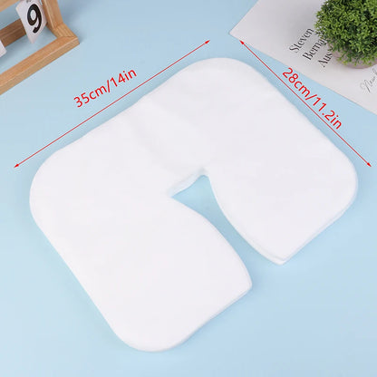 100/200Pcs SPA Face Massage Pad Beauty Salon Massage Headrest Pad Disposable Cotton Pillow Towel Cover Face Skin Care Tool
