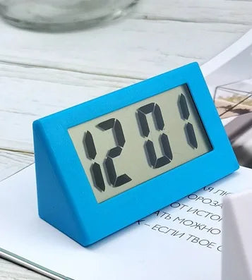 Mini Digital Clock Temperature Humidity Portable Watch Clock Thermometer Hygrometer 12/24 Hours Battery Powered Clock Home Table
