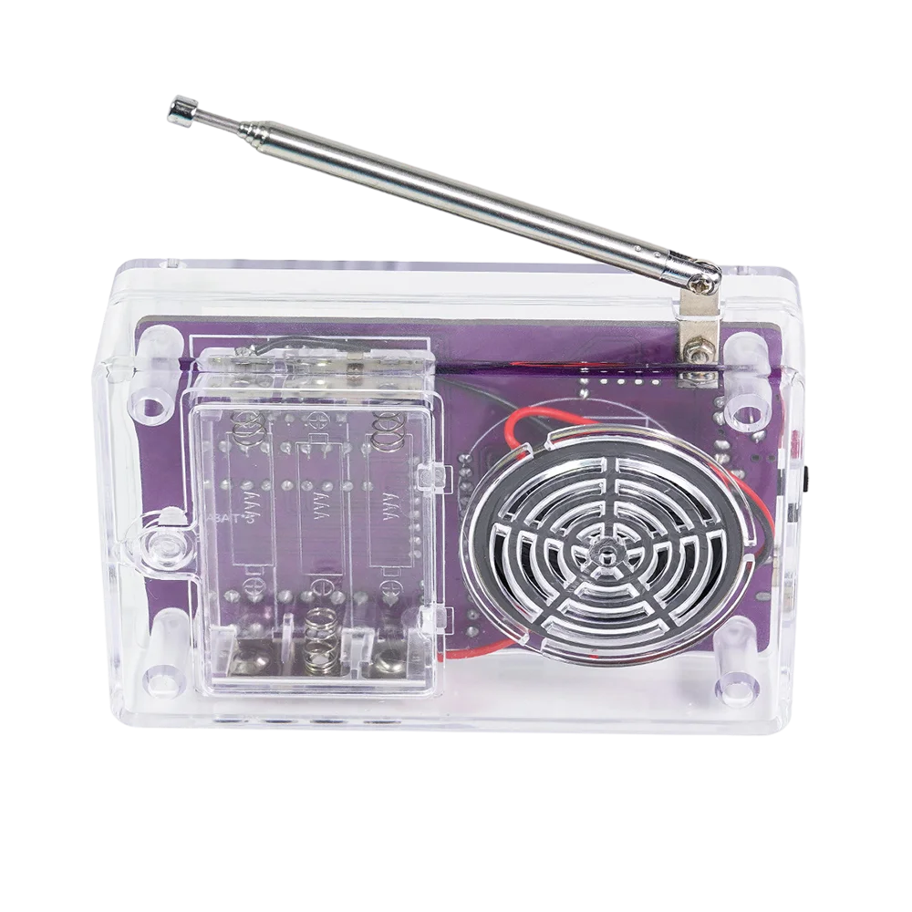 DIY FM Radio Electronic Kit Adjustable Frequency 87-108MHz Practice Soldering RDA5807S Digital Display DIY Soldering HU-017B