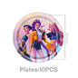 K-pop Kids Birthday Party Supplies All-in-One Decor Set-Paper Tableware Cups Candy Box Gift Bags Banner for Festive Celebrations
