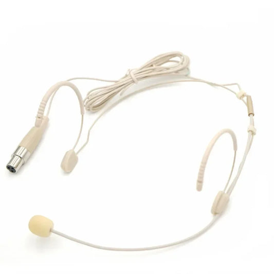 Double Earhook Mic Omnidirectional Headset Microphone For Sennheiser Shure AKG MiPro Audio Technica 4Pin 3Pin TA4F 3.5mm Lock
